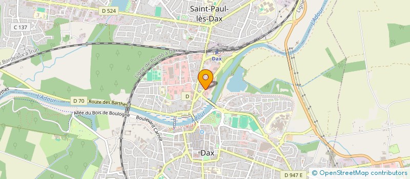 localisation de l'entreprise MONSIEUR CHRISTIAN MARSAN  DAX