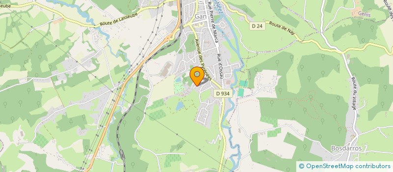 localisation de l'entreprise MONSIEUR CHRISTIAN MARSEILLAN  GAN