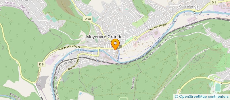 localisation de l'entreprise MONSIEUR CHRISTIAN MARTIN à MOYEUVRE-PETITE