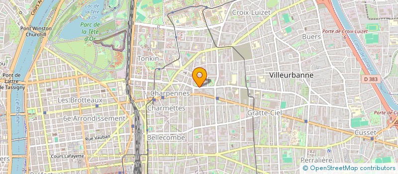 localisation de l'entreprise MONSIEUR CHRISTIAN MARTIN  VILLEURBANNE