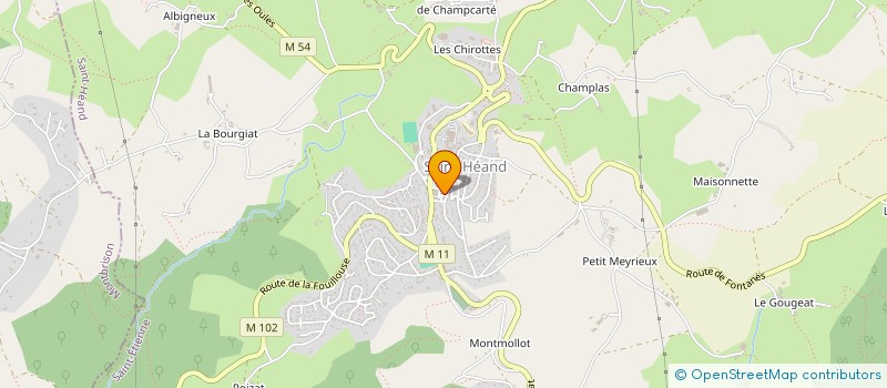 localisation de l'entreprise MONSIEUR CHRISTIAN MARTIN à SAINT-HEAND