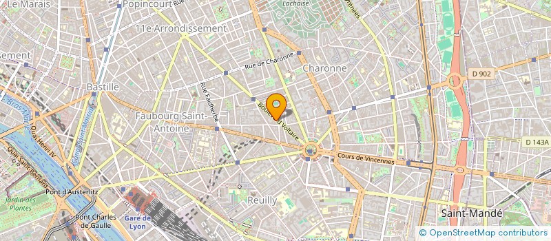 localisation de l'entreprise MONSIEUR CHRISTIAN MARTIN  PARIS