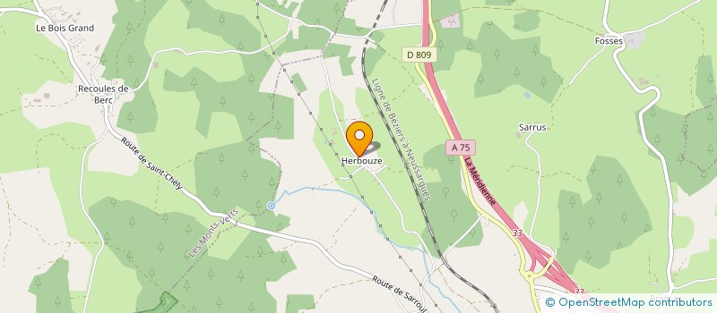 localisation de l'entreprise MONSIEUR CHRISTIAN MARTIN  ST CHELY D APCHER