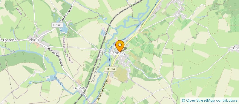 localisation de l'entreprise MONSIEUR CHRISTIAN MARTIN  DENNEVY