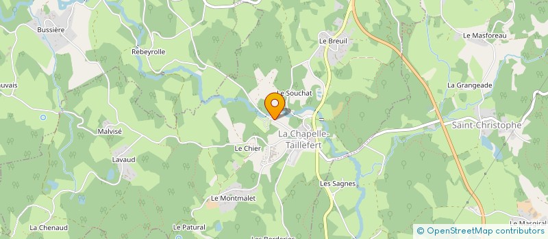 localisation de l'entreprise MONSIEUR CHRISTIAN MARTIN  LA CHAPELLE-TAILLEFERT