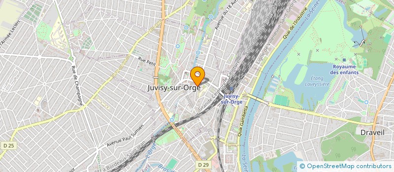 localisation de l'entreprise MONSIEUR CHRISTIAN MARTINET à JUVISY-SUR-ORGE