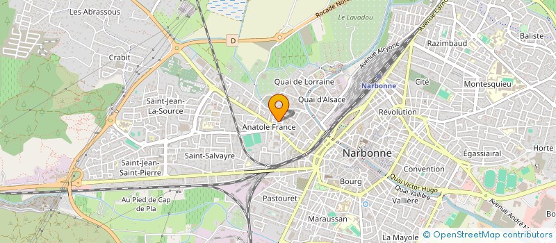 localisation de l'entreprise MONSIEUR CHRISTIAN MARTINEZ à NARBONNE