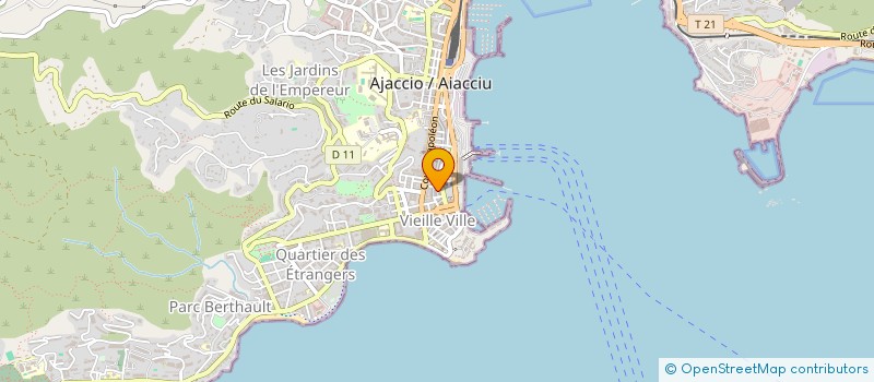 localisation de l'entreprise MONSIEUR CHRISTIAN MARTINEZ à AJACCIO