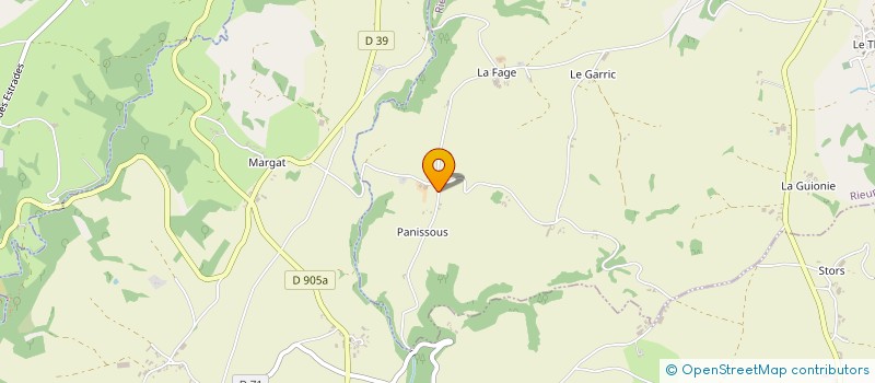 localisation de l'entreprise MONSIEUR CHRISTIAN MARUEJOULS  RIEUPEYROUX