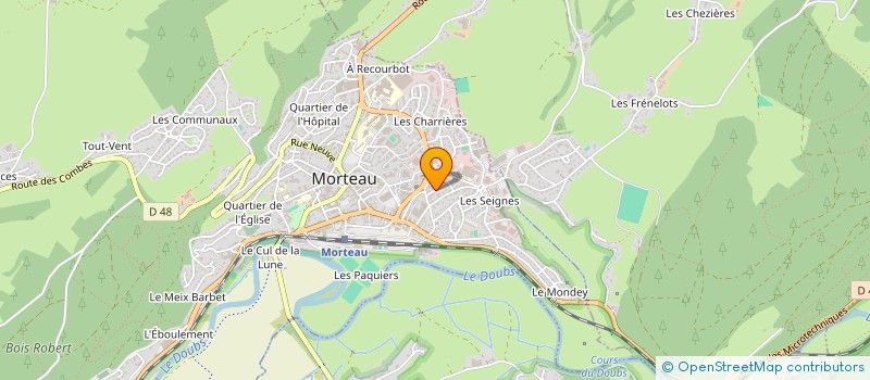 localisation de l'entreprise MONSIEUR CHRISTIAN MASSACRIER à MORTEAU