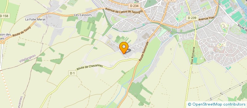 localisation de l'entreprise MONSIEUR CHRISTIAN MASSON  AUXERRE