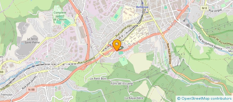 localisation de l'entreprise MONSIEUR CHRISTIAN MATHEVET  SAINT-ETIENNE