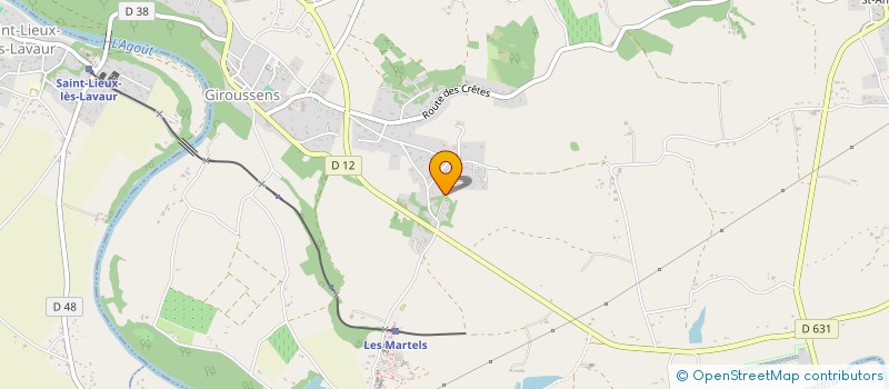 localisation de l'entreprise MONSIEUR CHRISTIAN MATHEVET  GIROUSSENS