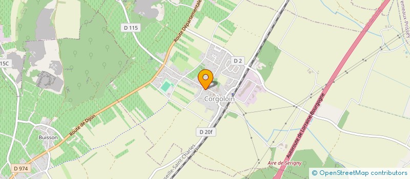 localisation de l'entreprise MONSIEUR CHRISTIAN MATHEY  CORGOLOIN