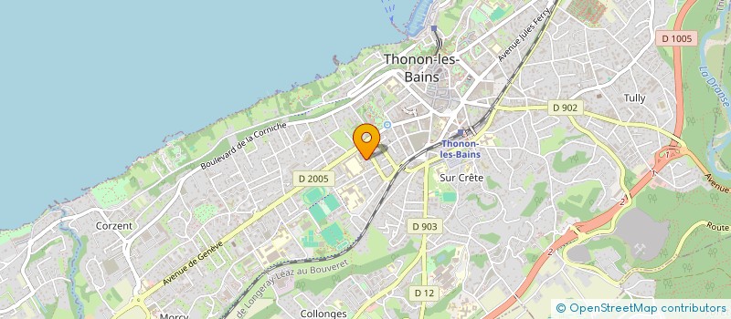 localisation de l'entreprise MONSIEUR CHRISTIAN MATHIEU à THONON-LES-BAINS