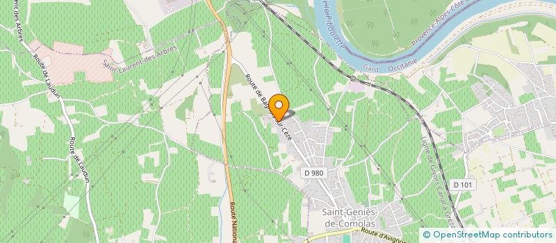 localisation de l'entreprise MONSIEUR CHRISTIAN MATHIEU  SAINT-GENIES-DE-COMOLAS