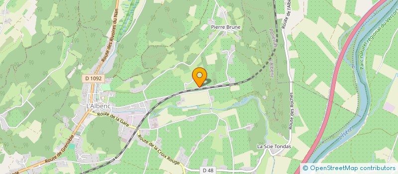 localisation de l'entreprise MONSIEUR CHRISTIAN MATHIEU  L'ALBENC