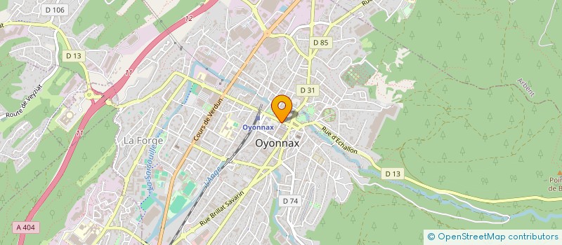 localisation de l'entreprise MONSIEUR CHRISTIAN MATHON à OYONNAX