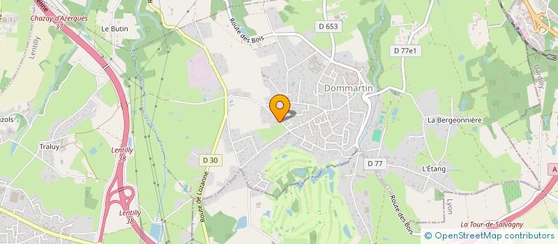 localisation de l'entreprise MONSIEUR CHRISTIAN MATHON  DOMMARTIN