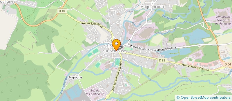 localisation de l'entreprise MONSIEUR CHRISTIAN MAUGUIERE à SAINT-LOUP-SUR-SEMOUSE