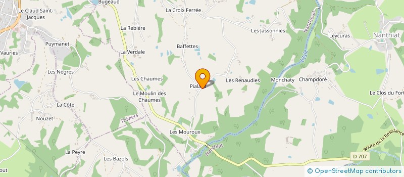 localisation de l'entreprise MONSIEUR CHRISTIAN MAUROUX à NANTHEUIL