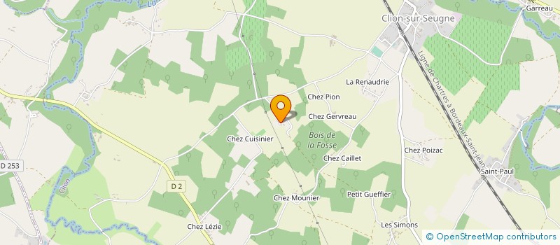 localisation de l'entreprise MONSIEUR CHRISTIAN MAUROY à CLION
