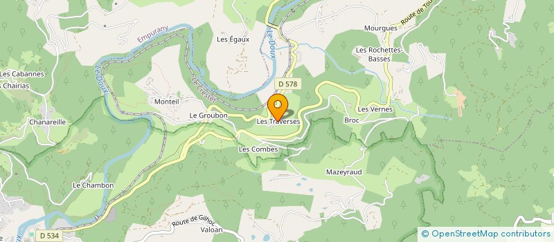 localisation de l'entreprise MONSIEUR CHRISTIAN MAZA  LE CRESTET