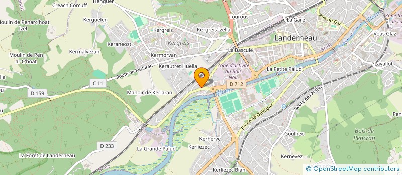 localisation de l'entreprise MONSIEUR CHRISTIAN MAZEAS  LANDERNEAU