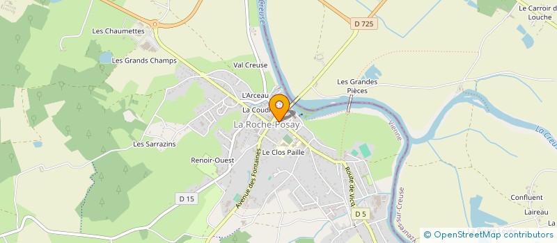 localisation de l'entreprise MONSIEUR CHRISTIAN MAZEAU à LA ROCHE-POSAY