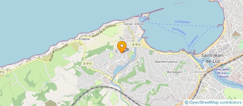 localisation de l'entreprise MONSIEUR CHRISTIAN MAZURIER  URRUGNE