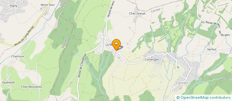 localisation de l'entreprise MONSIEUR CHRISTIAN MEGEVANO  CERNEX