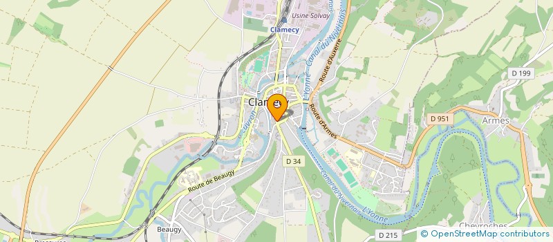 localisation de l'entreprise MONSIEUR CHRISTIAN MEIGNEN à CLAMECY