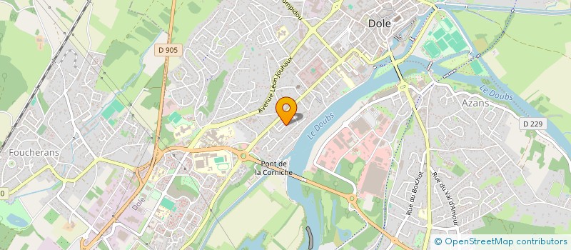 localisation de l'entreprise MONSIEUR CHRISTIAN MELET à DOLE