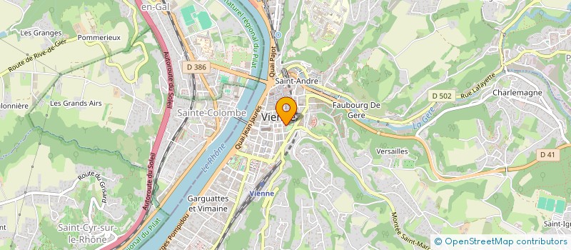 localisation de l'entreprise MONSIEUR CHRISTIAN MELICA  VIENNE