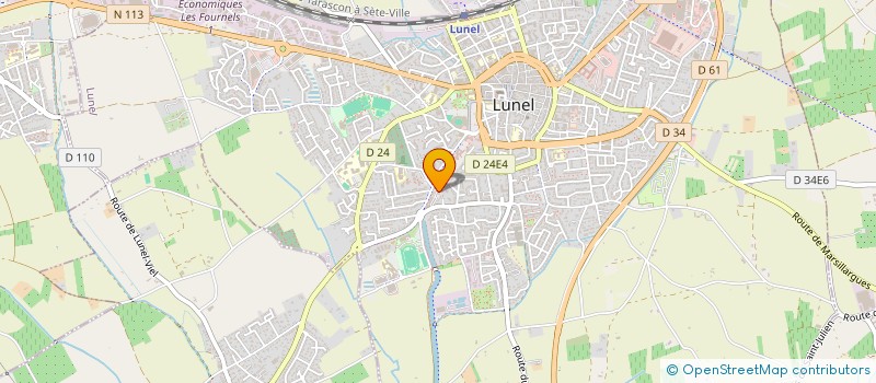 localisation de l'entreprise MONSIEUR CHRISTIAN MENARD à LUNEL