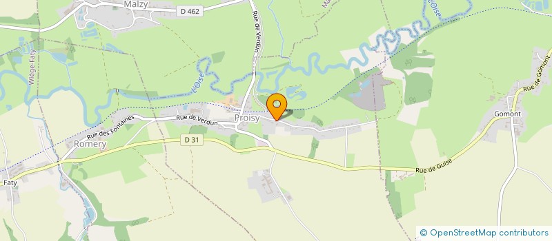 localisation de l'entreprise MONSIEUR CHRISTIAN MENENDEZ à PROISY