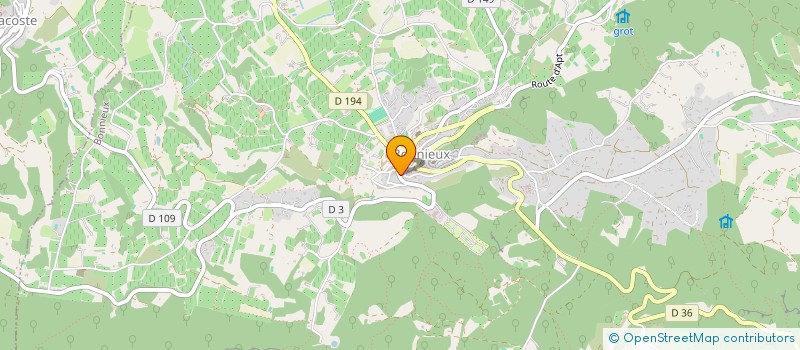 localisation de l'entreprise MONSIEUR CHRISTIAN MENIERE  BONNIEUX