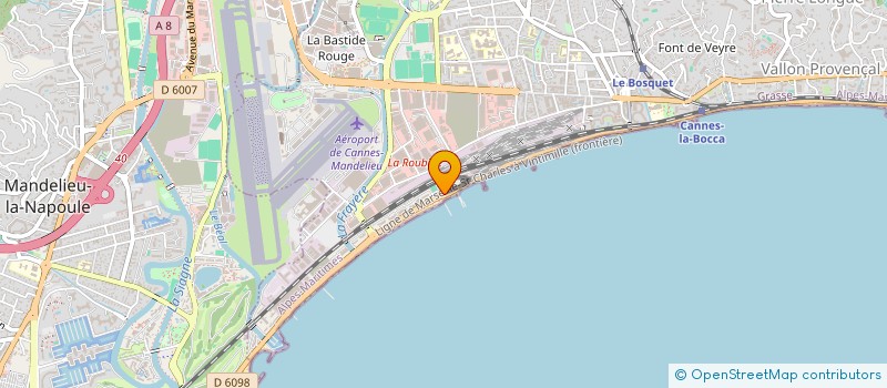 localisation de l'entreprise MONSIEUR CHRISTIAN MENNEQUIN  CANNES