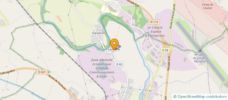 localisation de l'entreprise MONSIEUR CHRISTIAN MERCIER  LABRUGUIERE