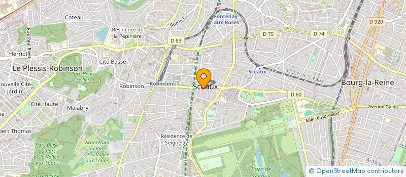 localisation de l'entreprise MONSIEUR CHRISTIAN MERCUI à SCEAUX