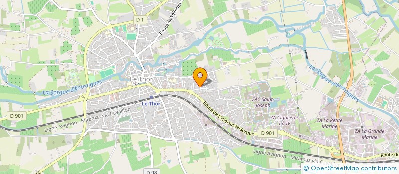 localisation de l'entreprise MONSIEUR CHRISTIAN MERLE  LE THOR