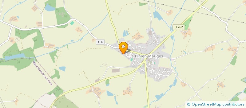 localisation de l'entreprise MONSIEUR CHRISTIAN MERLEAUD  BEAUPREAU-EN-MAUGES