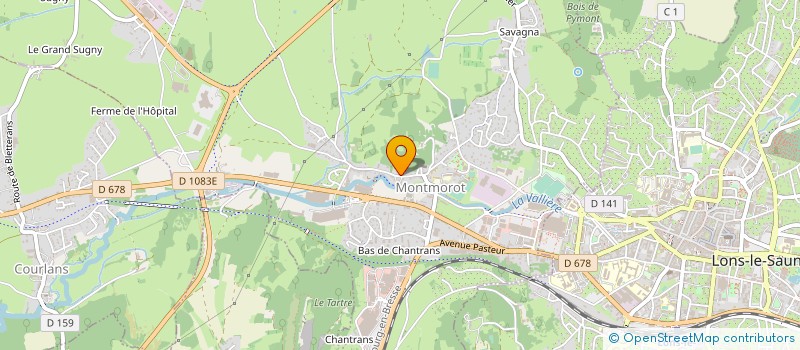 localisation de l'entreprise MONSIEUR CHRISTIAN METROZ  MONTMOROT