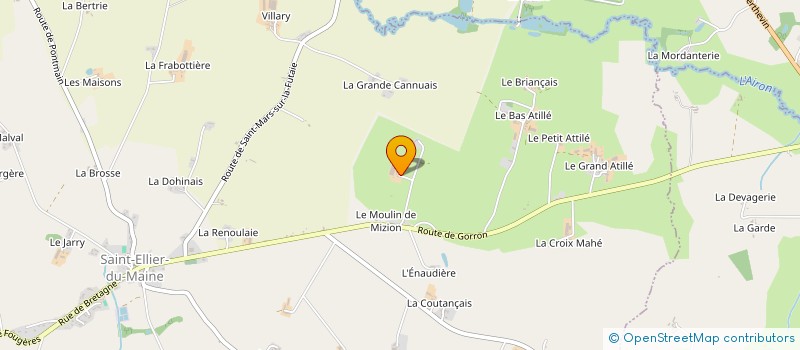 localisation de l'entreprise MONSIEUR CHRISTIAN MEULENYSER  ST ELLIER DU MAINE