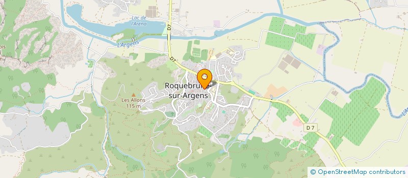 localisation de l'entreprise MONSIEUR CHRISTIAN MEYER  ROQUEBRUNE-SUR-ARGENS