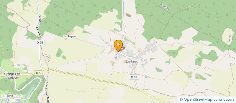 localisation de l'entreprise MONSIEUR CHRISTIAN MICHAUD  LE FIED