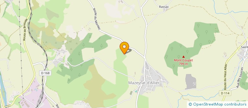 localisation de l'entreprise MONSIEUR CHRISTIAN MICHEL  SAINT-JULIEN-DES-CHAZES