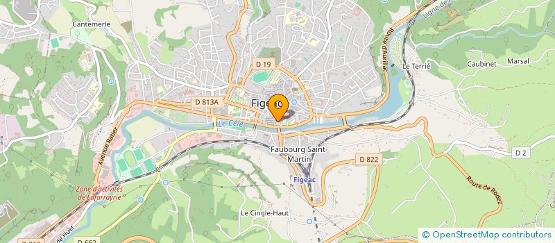 localisation de l'entreprise MONSIEUR CHRISTIAN MILLEREAU  FIGEAC