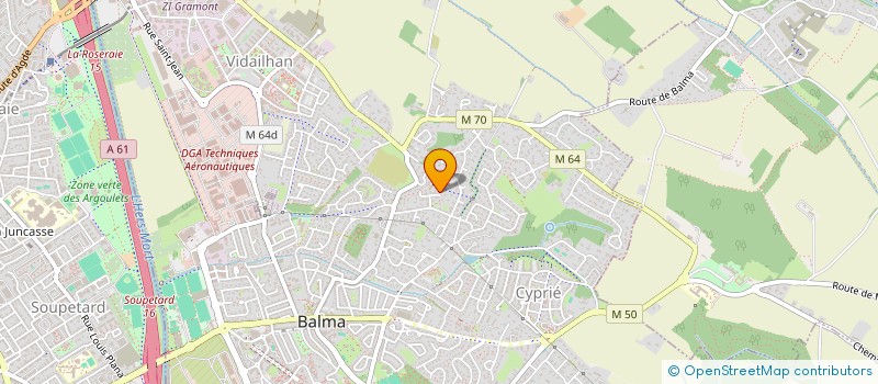 localisation de l'entreprise MONSIEUR CHRISTIAN MILLET  BALMA