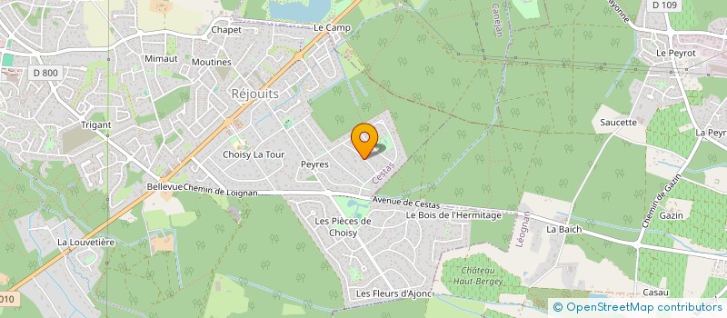 localisation de l'entreprise MONSIEUR CHRISTIAN MIQUEU  CANEJAN